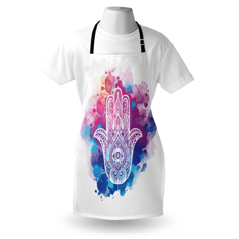 Watercolor Hamsa Art Apron