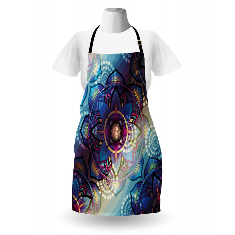 Diagonal Gradient Lotus Apron