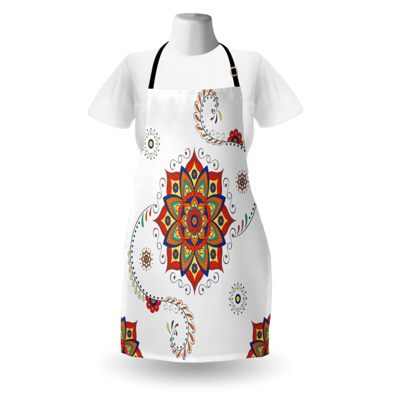 Lotus Inspired Swirled Apron