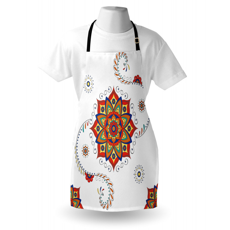 Lotus Inspired Swirled Apron