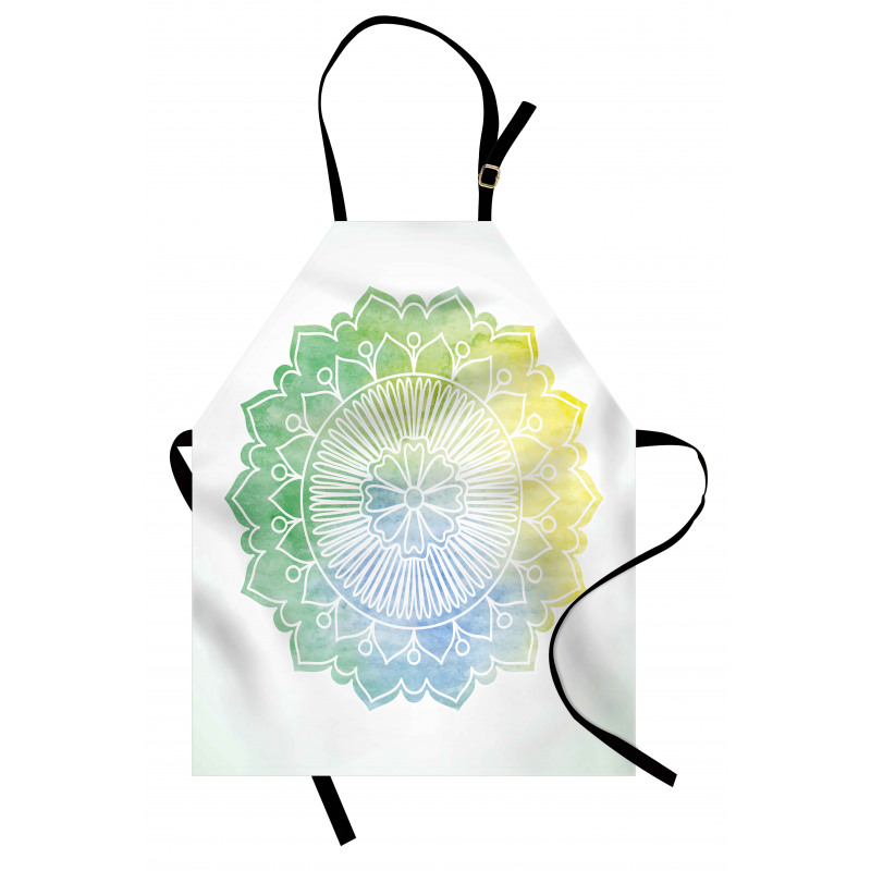 Doodle Watercolor Flora Apron