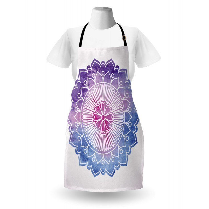 Boho Blossom Watercolor Apron