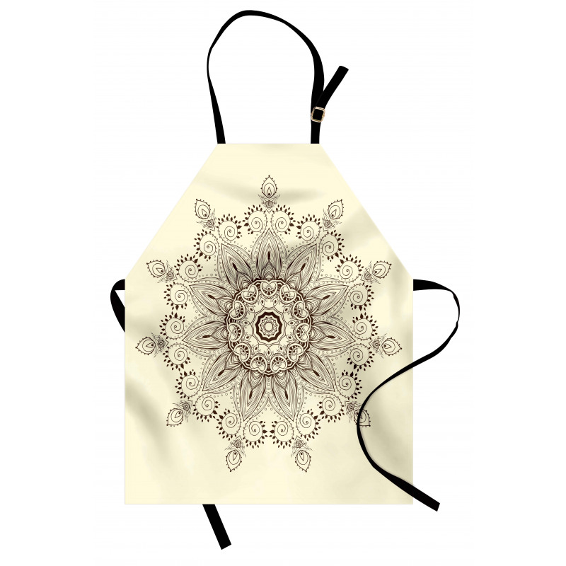 Oriental Lace Motif Pattern Apron