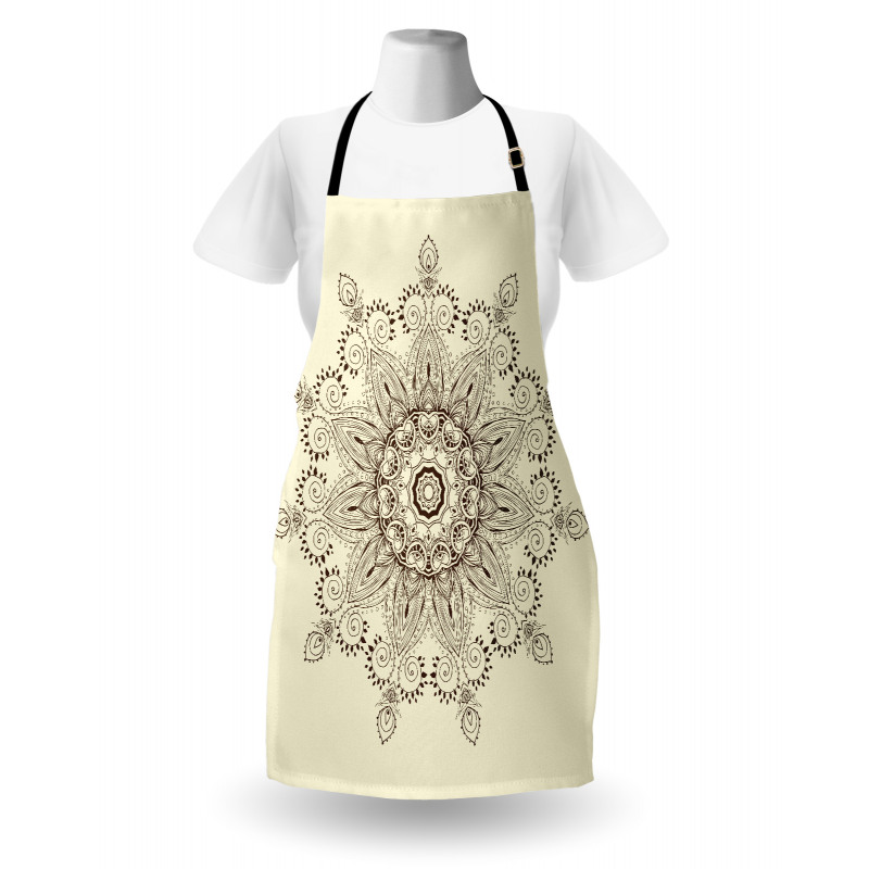 Oriental Lace Motif Pattern Apron