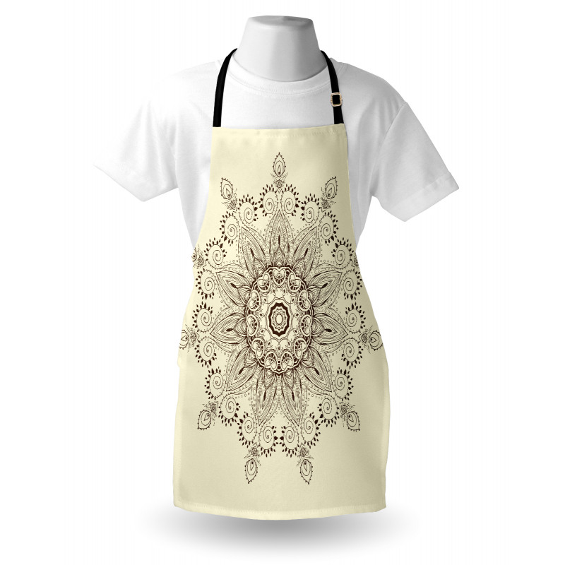 Oriental Lace Motif Pattern Apron