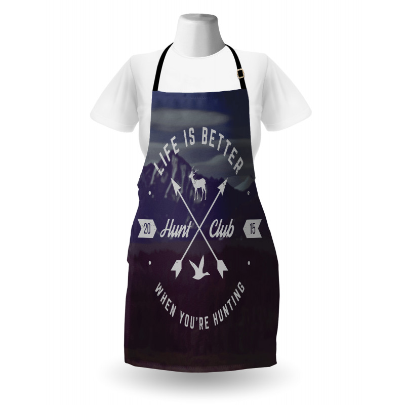 Grunge Emblem Apron