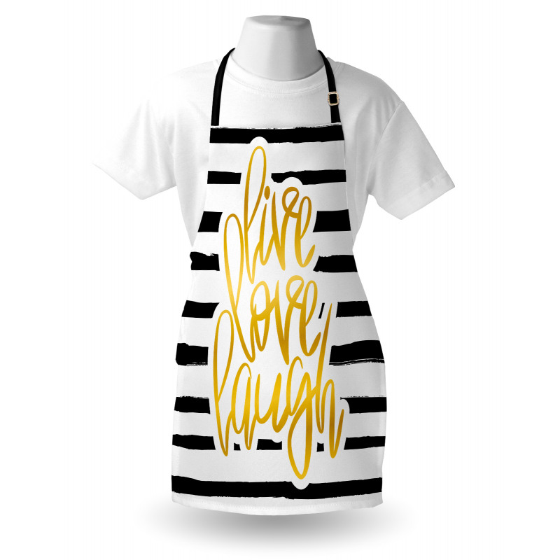 Stripes Text Apron