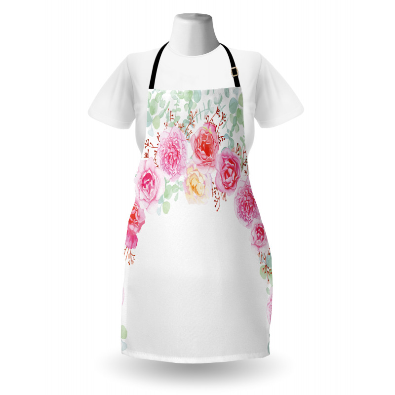 Floral Wreath Peony Apron