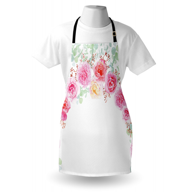 Floral Wreath Peony Apron