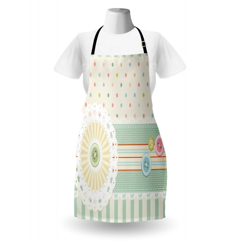 Sewing Theme Border Apron