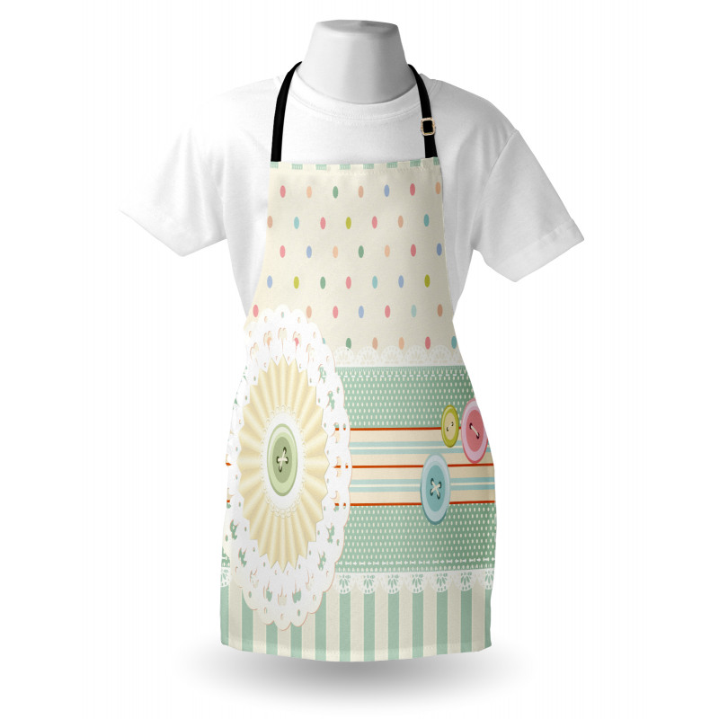 Sewing Theme Border Apron