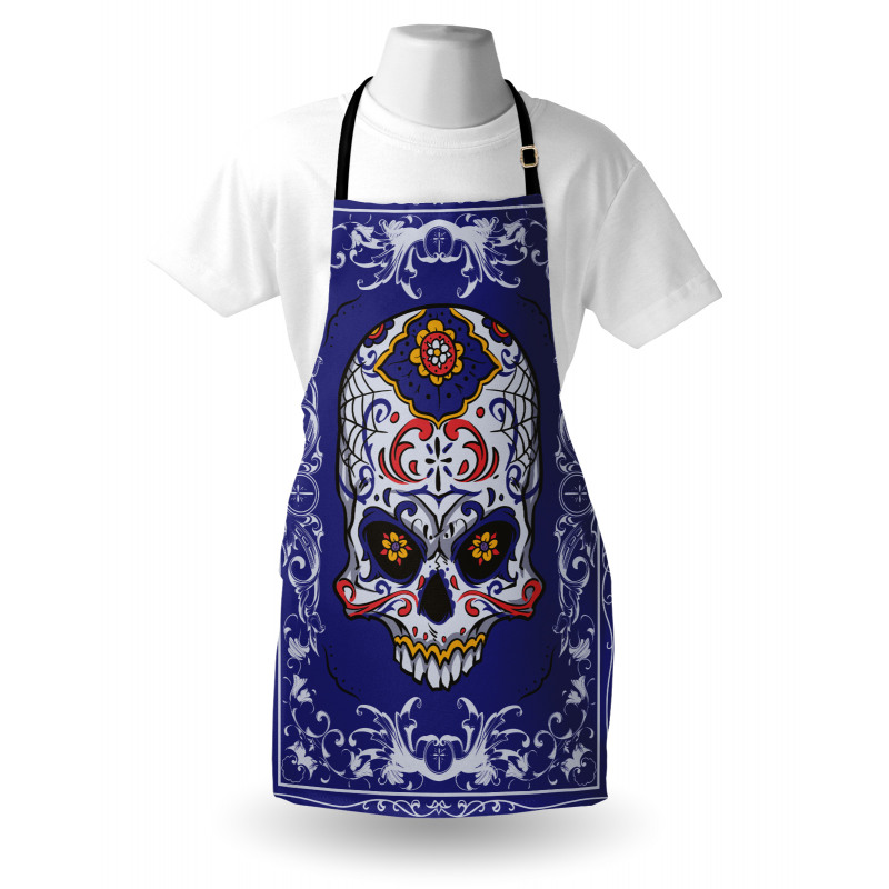 Scary Floral Gothic Apron