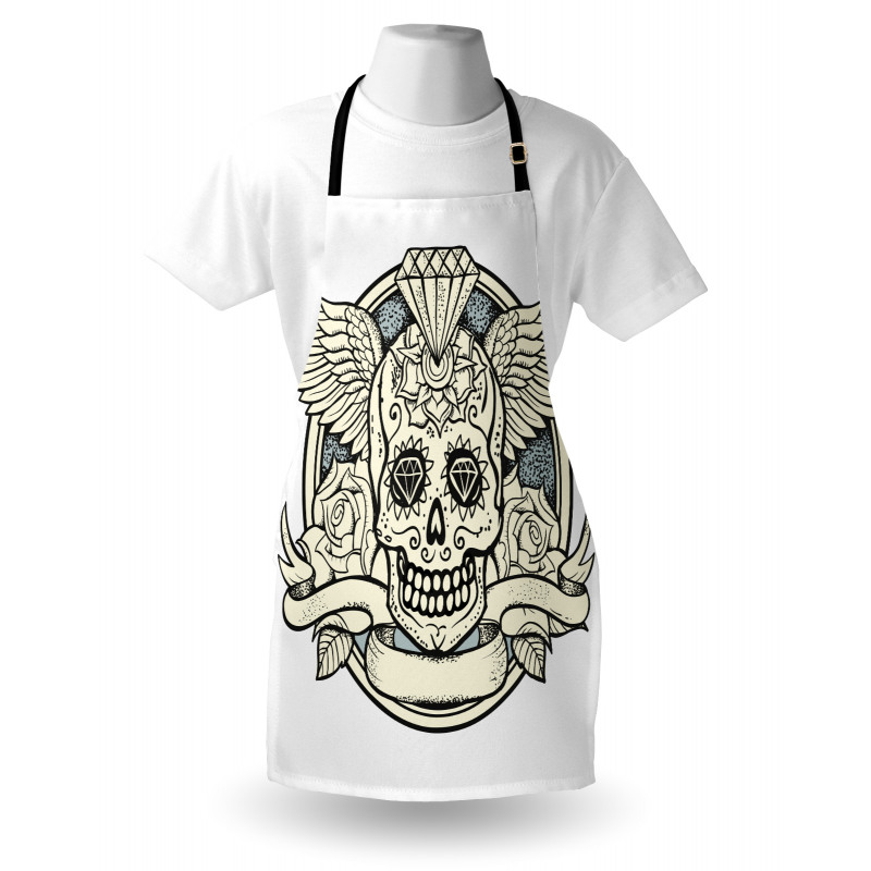 Calavera Diamond Apron