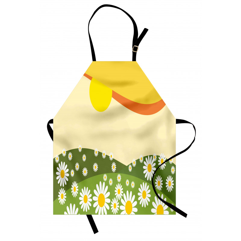 Daisy Flower Field Sun Apron