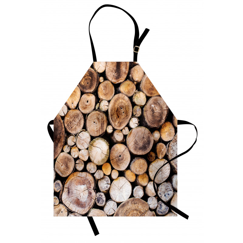 Wooden Logs Oak Tree Apron