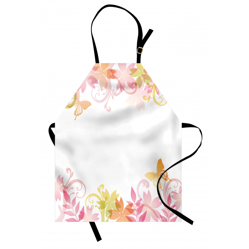 Floral Spring Wreath Apron