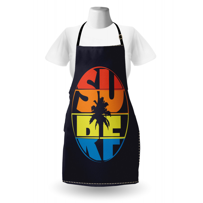 Surf Rainbow Colors Palm Apron