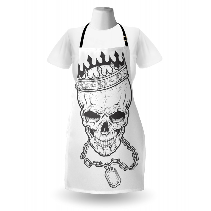 Skull Hip Hop Style Sketch Apron