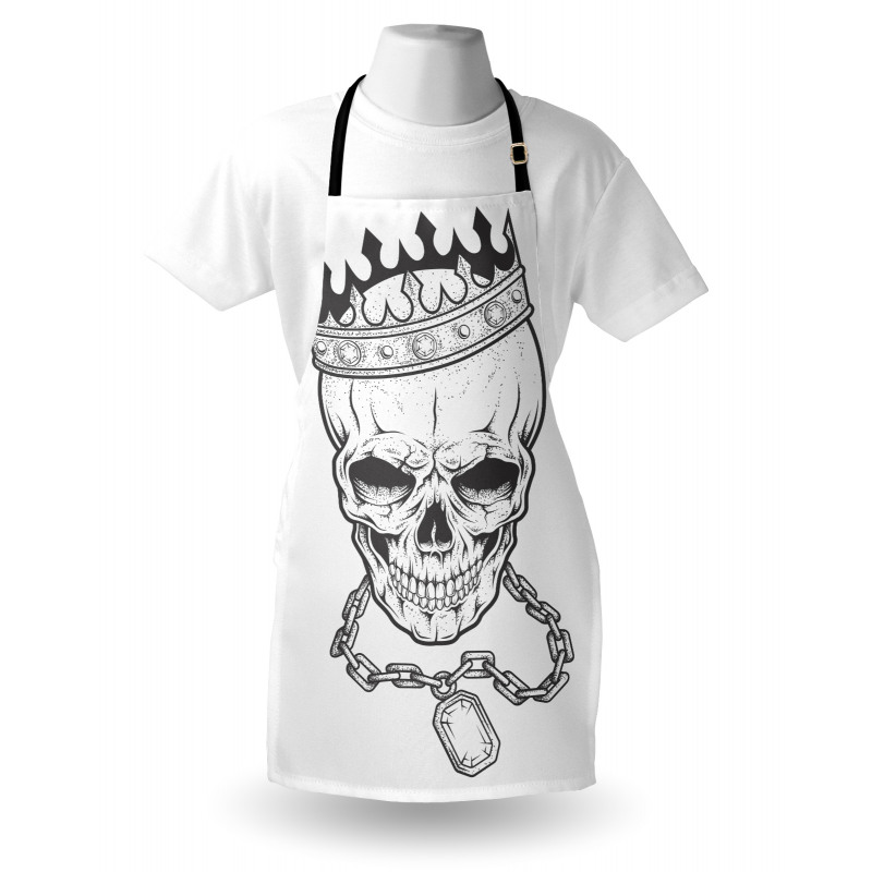 Skull Hip Hop Style Sketch Apron