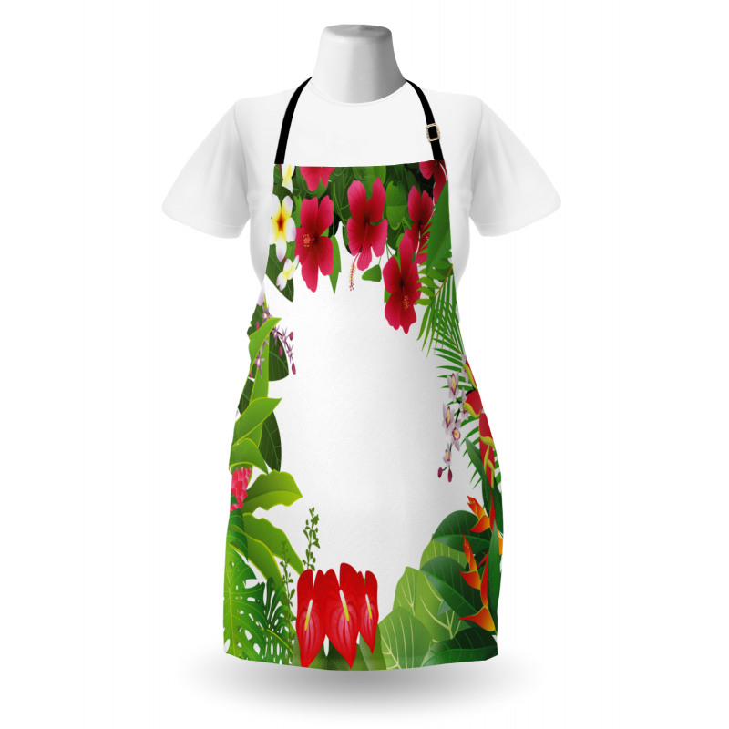 Plumeria Crepe Gingers Apron