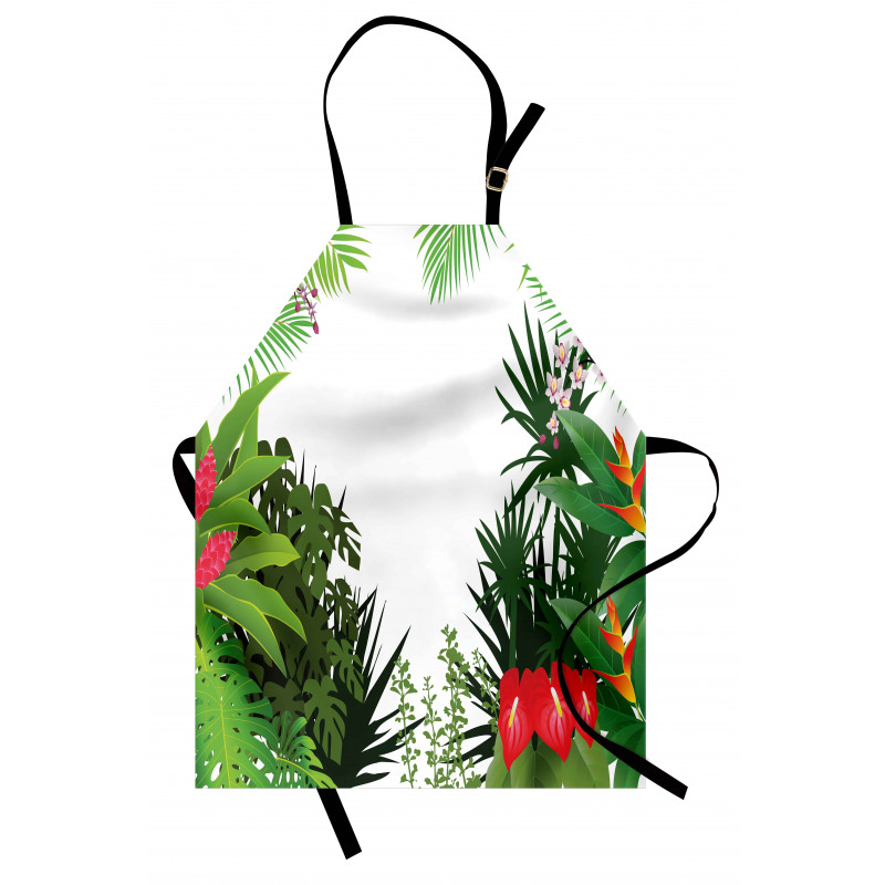 Hibiscus Anthurium Leaves Apron