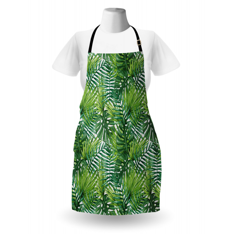 Tree Leaves Watercolor Apron