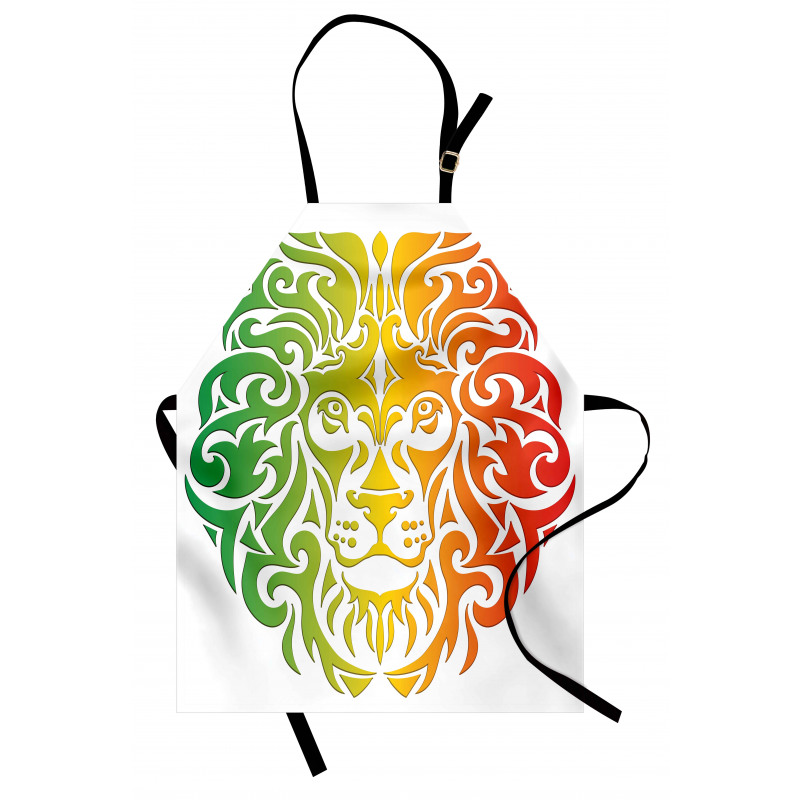 Colorful Lion Portrait Apron