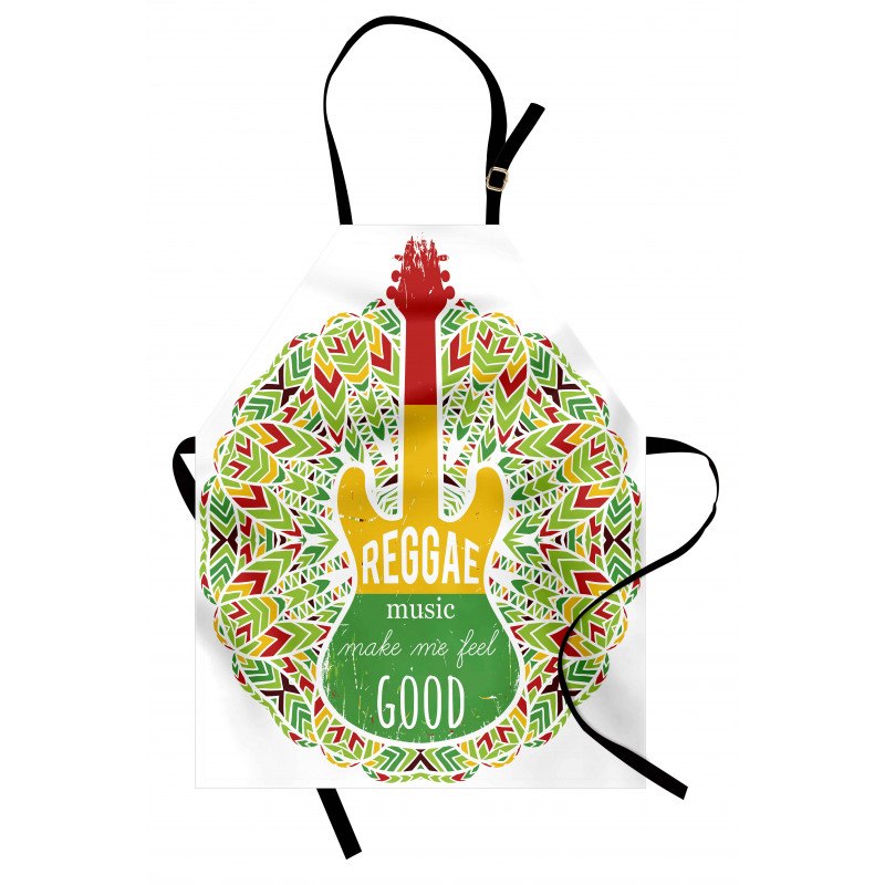 Müzik Mutfak Önlüğü Reggae Gitarı