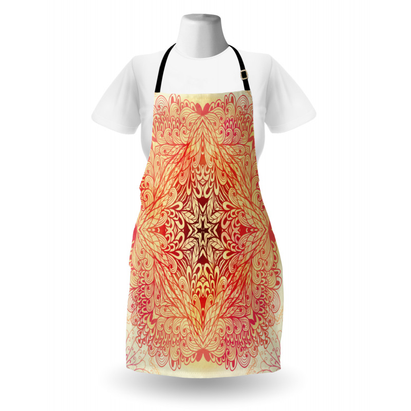 Doodle Flower Swirl Apron