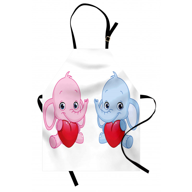 Hearts Twins Apron