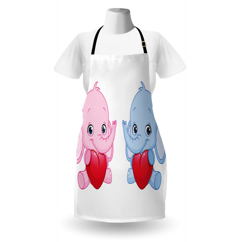 Hearts Twins Apron