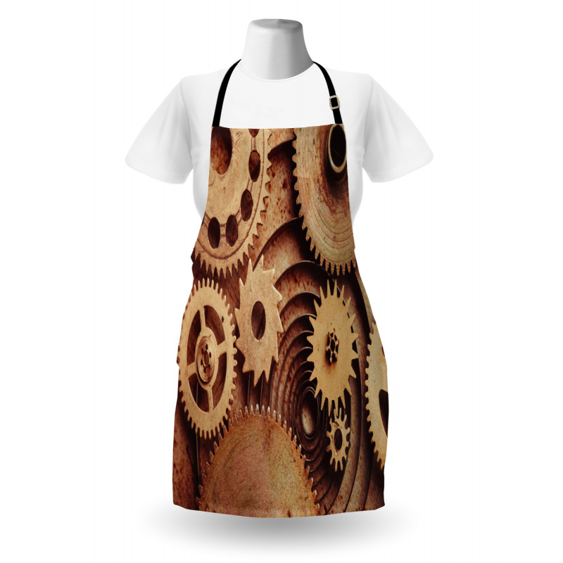 Clocks Gears Apron