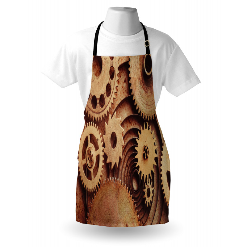 Clocks Gears Apron