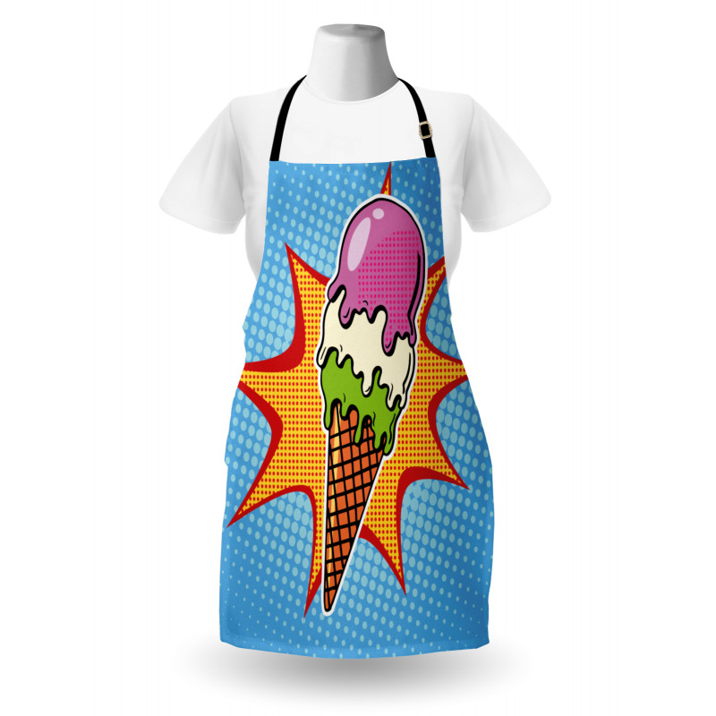 Retro Cone Dots Apron