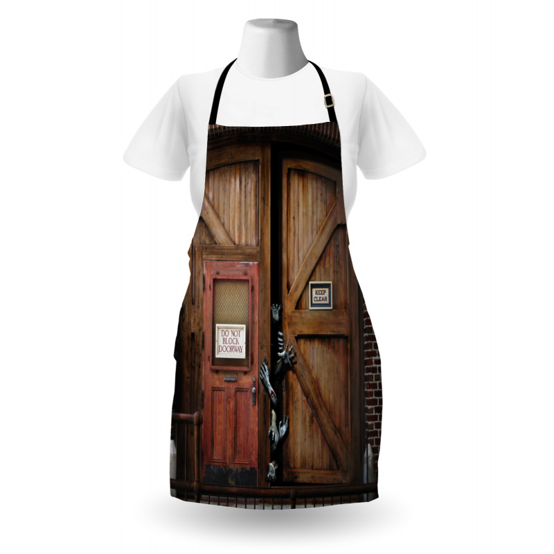 Monster Wood Door Apron