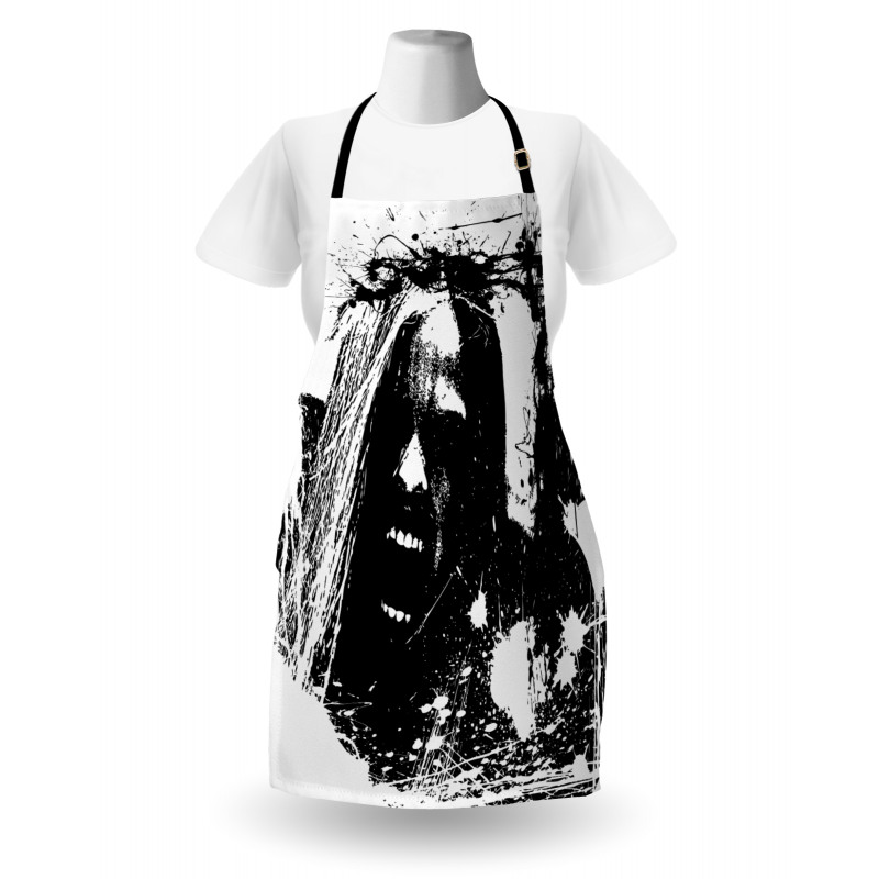 Crazy Man Horror Apron