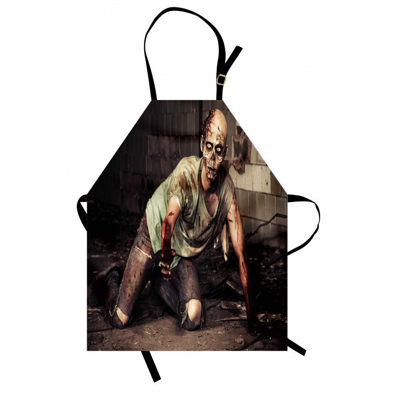 Scary Bloody Man Apron