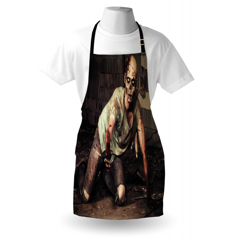 Scary Bloody Man Apron