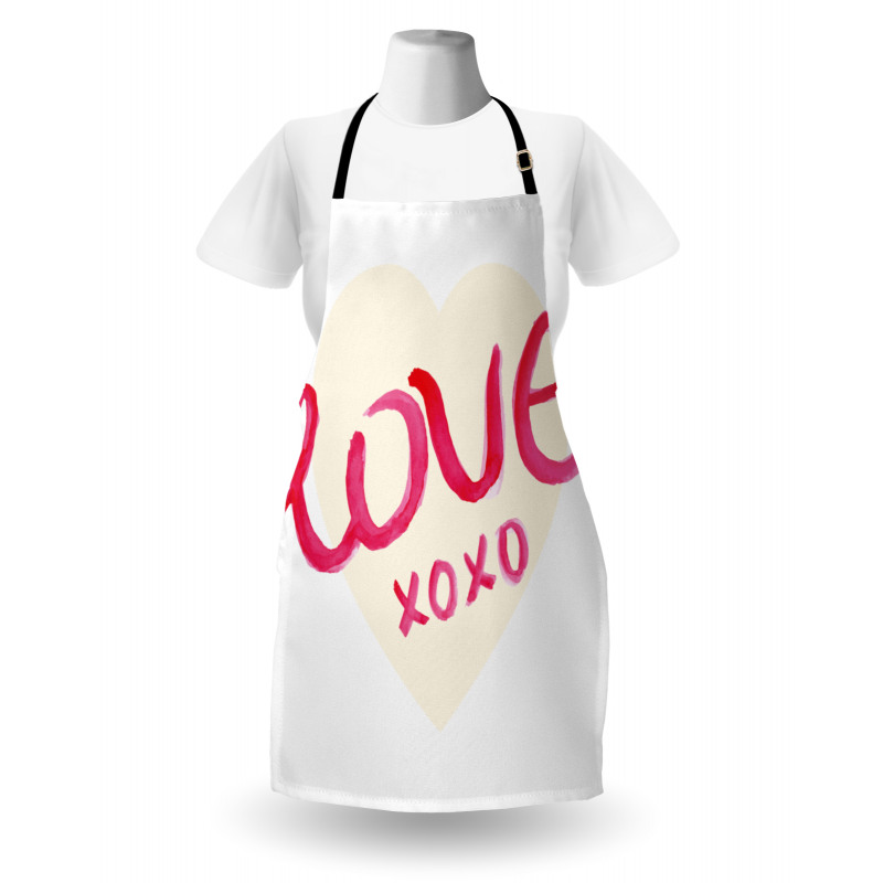 Heart Letters Love Apron