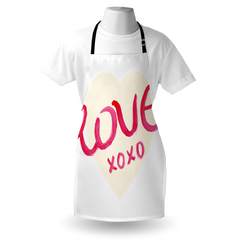 Heart Letters Love Apron