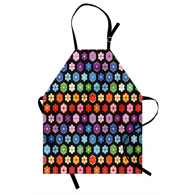 Colorful Daisy Blooms Apron