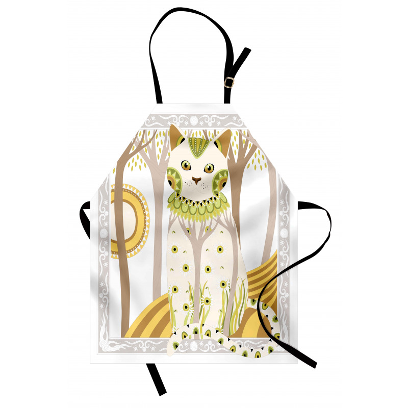 Magic Kitty Ornate Apron