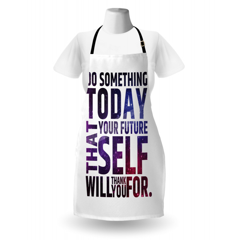 Self Will Words Apron