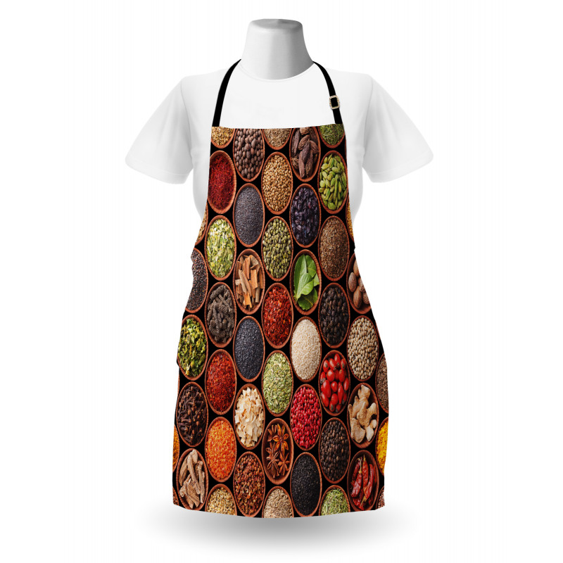 Colorful Herbs Spices Apron
