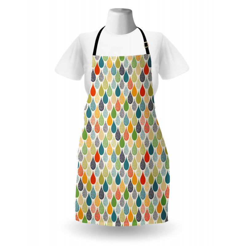 Colorful Large Drops Apron