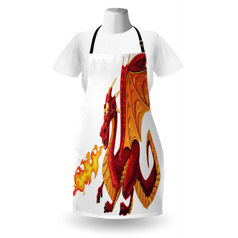 Funny Mascot Cartoon Apron