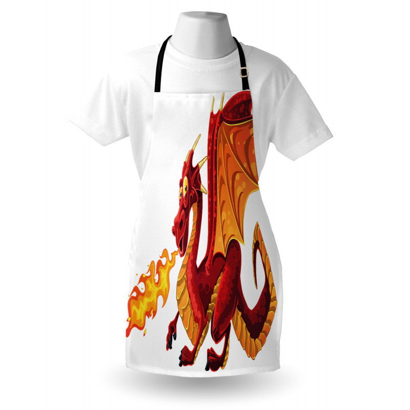 Funny Mascot Cartoon Apron