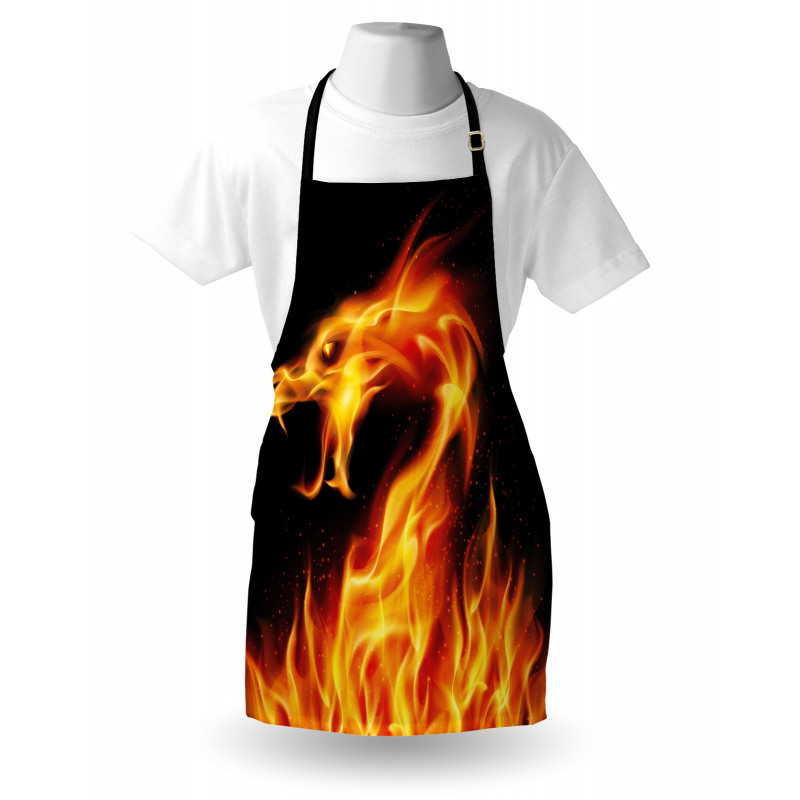 Abstract Fiery Creature Apron