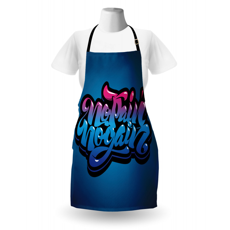 No Pain No Gain Words Apron