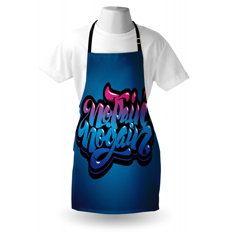 No Pain No Gain Words Apron